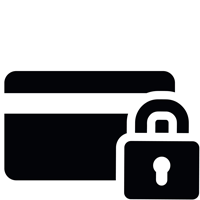 Secure payment credit logo